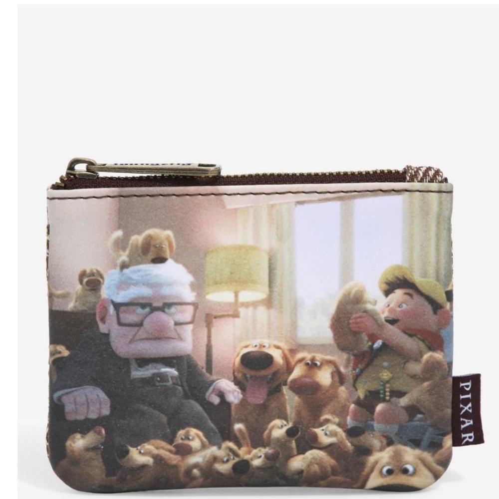 Loungefly Disney Pixar Up Carl & Russell Puppies Portrait Coin Purse